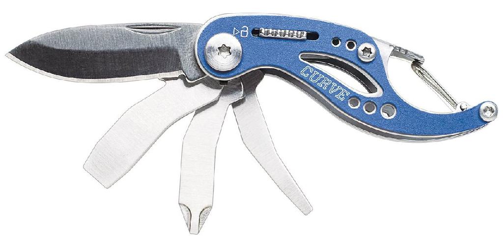 Gerber Curve Blue CP 31-000116 Multi-Tool with Keychain Attachment