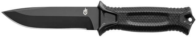 GERBER STRONGARM FIXED BLADE SERRATED W/SHEATH (MADE IN USA) BLACK *HANGABLE*