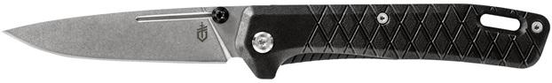 GERBER ZILCH FOLDING KNIFE PLAIN EDGE TEXTURED GRIP-BLACK *HANGABLE*