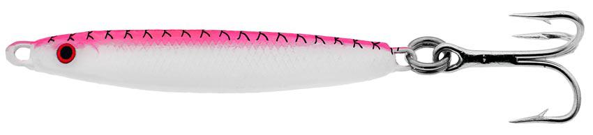 GIBBS MINNOW JIG 1/2oz  GLOW/PINK-BACK