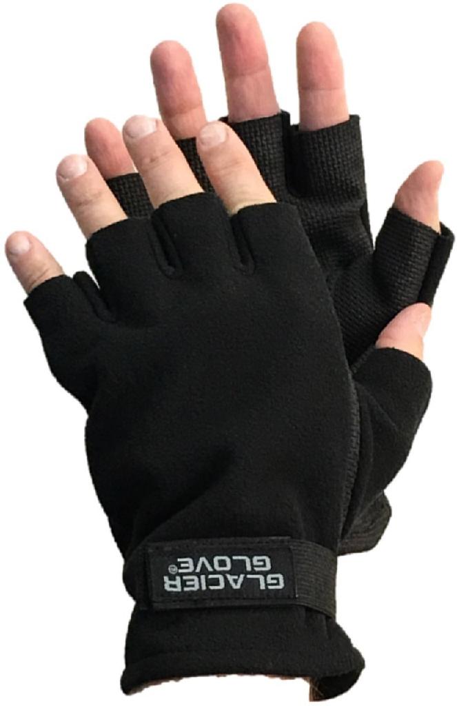 GLACIER ALASKA RIVER FINGERLESS-XL (BLK) WINDPROOF/2MM NEOPRENE-PALM/FLEECE-BACK
