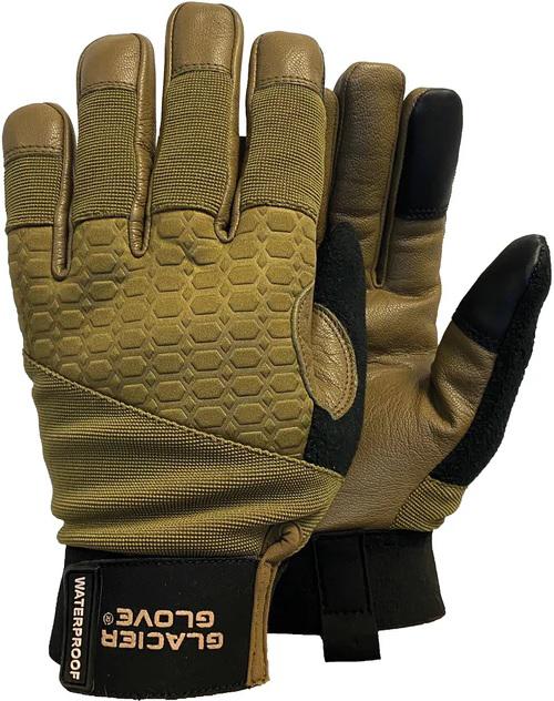 GLACIER ALASKA PRO GLOVE-M (COYOTE) WATERPROOF/INSULATED/LEATHER PALM