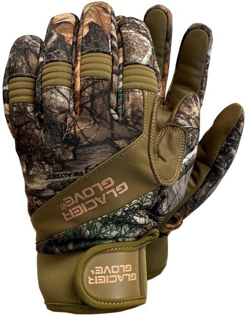 GLACIER GUIDE GLOVE-M (CAMO) LEATHER PALM/WATER RESISTANT BACK