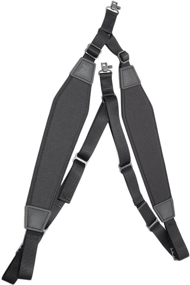 GROVTEC PADDED NYLON BACKPACK SLING BLK W/SWIVELS-BLACK