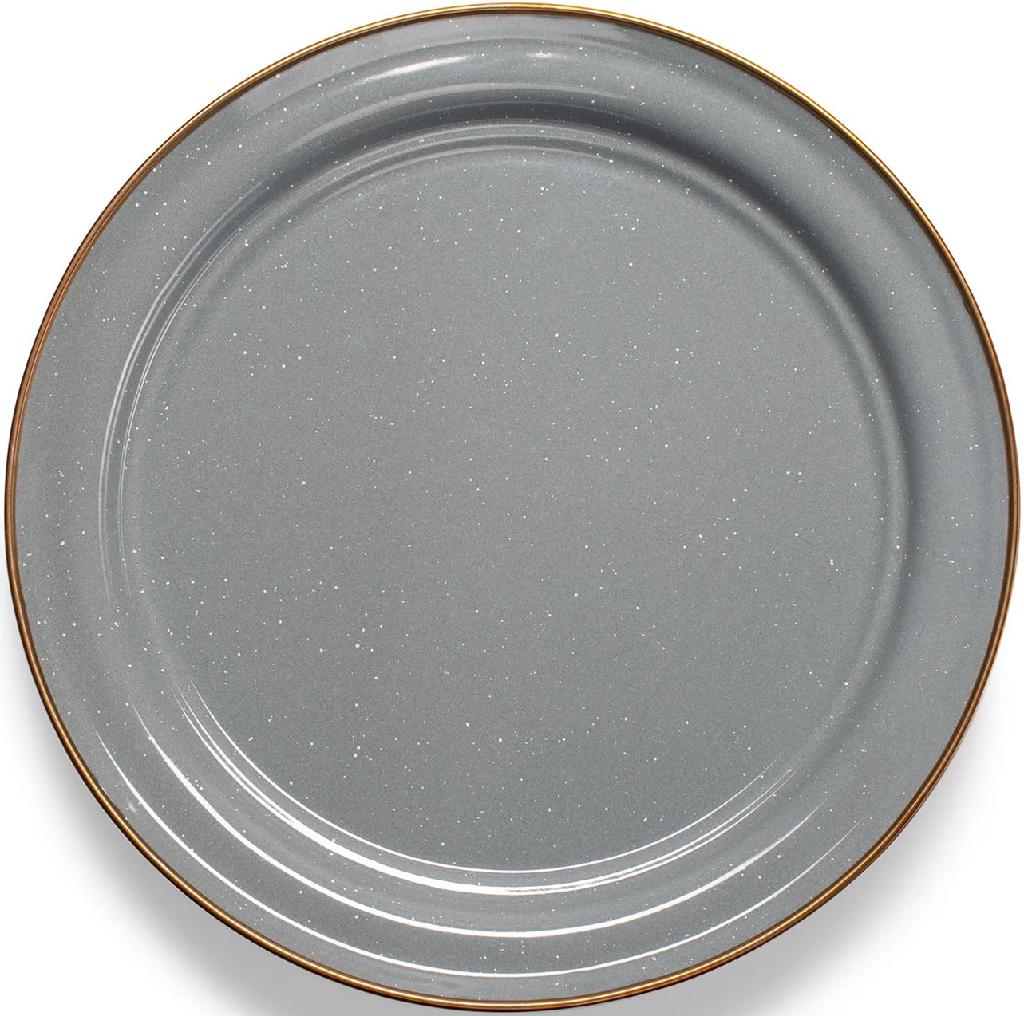 GSI MESA ENAMELWARE  10' PLATE (EARL GREY)