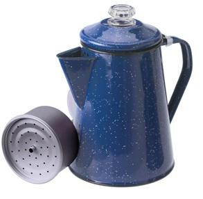 GSI ENAMELWARE 8 CUP COFFEE PERCOLATOR (BLUE)
