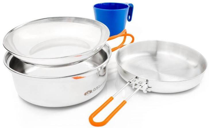 GSI GLACIER STAINLESS 1 PERSON MESS KIT