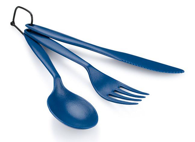 GSI TEKK CUTLERY SET  BLUE COLOR  SPOON  FORK  KNIFE
