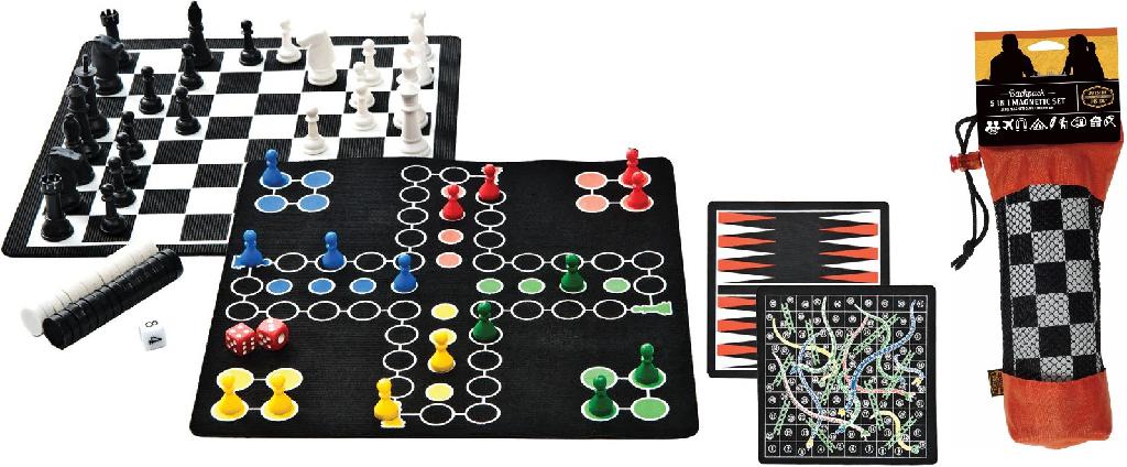 GSI BACKPACK 5 IN 1 MAGNETIC GAME SET - GSI