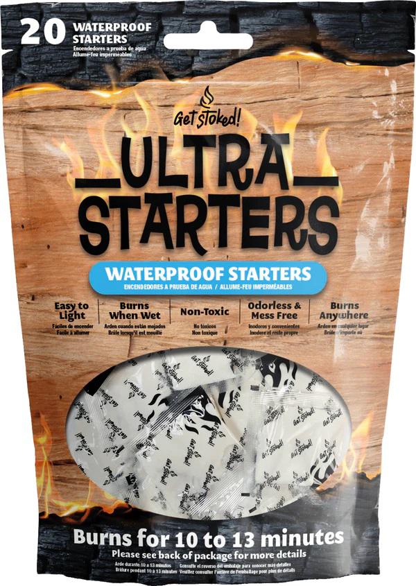 GET STOKED ULTRA STARTERS-WATERPROOF FIRE STARTERS (20 PACK)