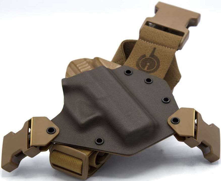 GunfightersINC Kenai Holster KN-BLKHK-040221, Kydex, Nylon, Right Hand