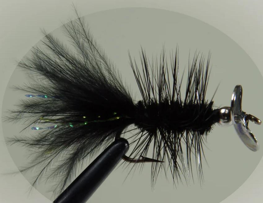 PISTOL PETE TROUT/PANFISH #10 BLK PANTHE MARABOU 2-PACK