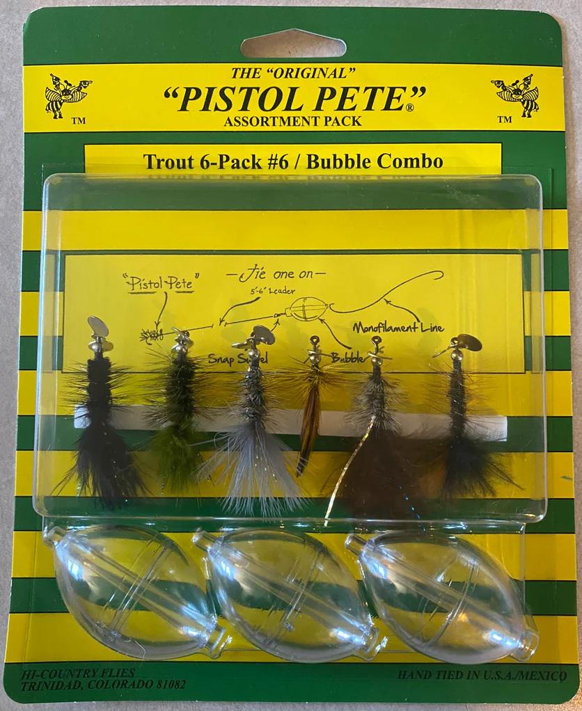 PISTOL PETE TROUT 6PK #6 BUBBLE COMBO