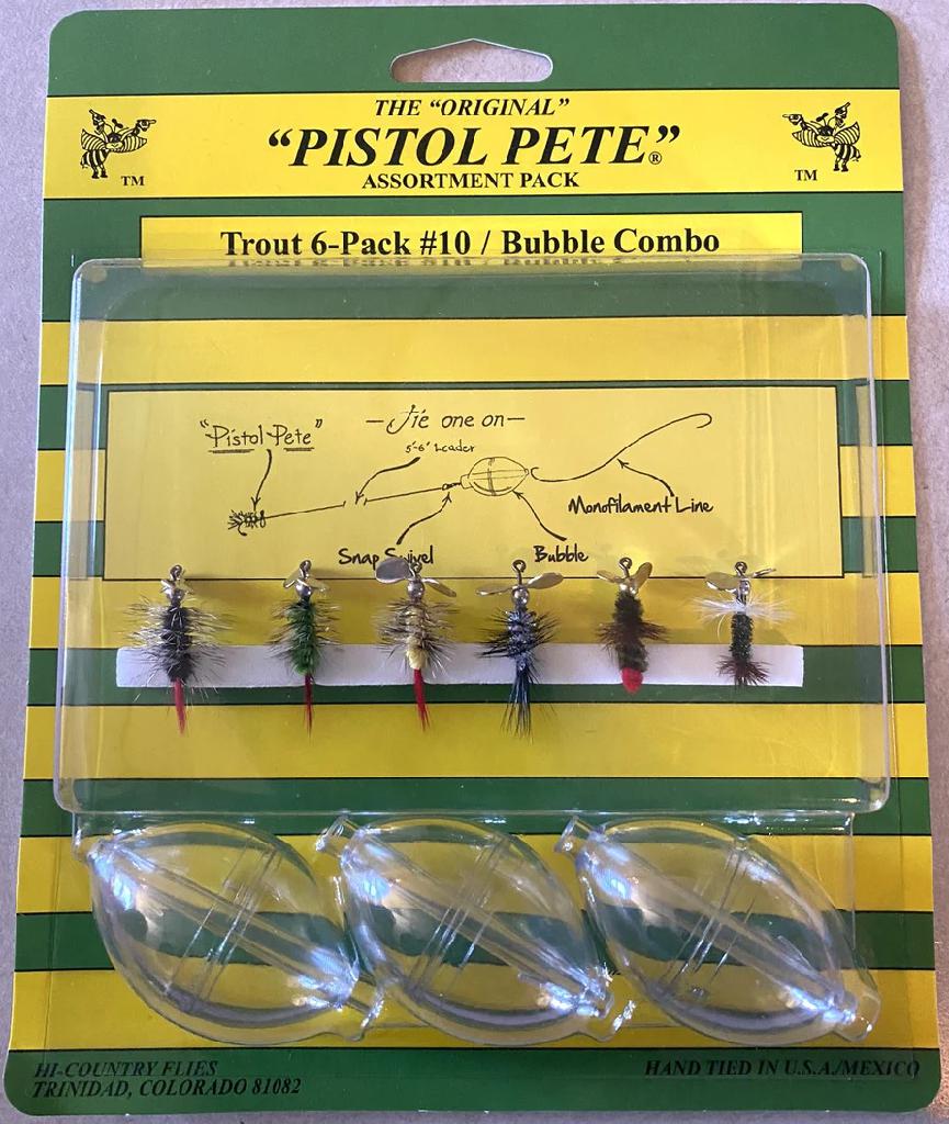 PISTOL PETE TROUT 6PK #10 BUBBLE COMBO
