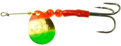 HILD 3.5 SALMON SPINNER GOLD FLM GRN DT (MEXICAN FLAG) - HILD