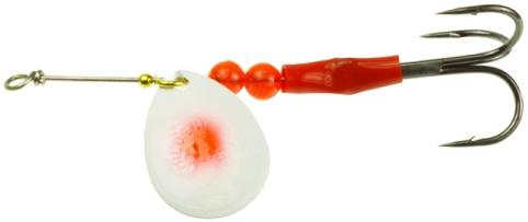 HILD 3.5 SALMON SPINNER PEARL RED DOT - HILD