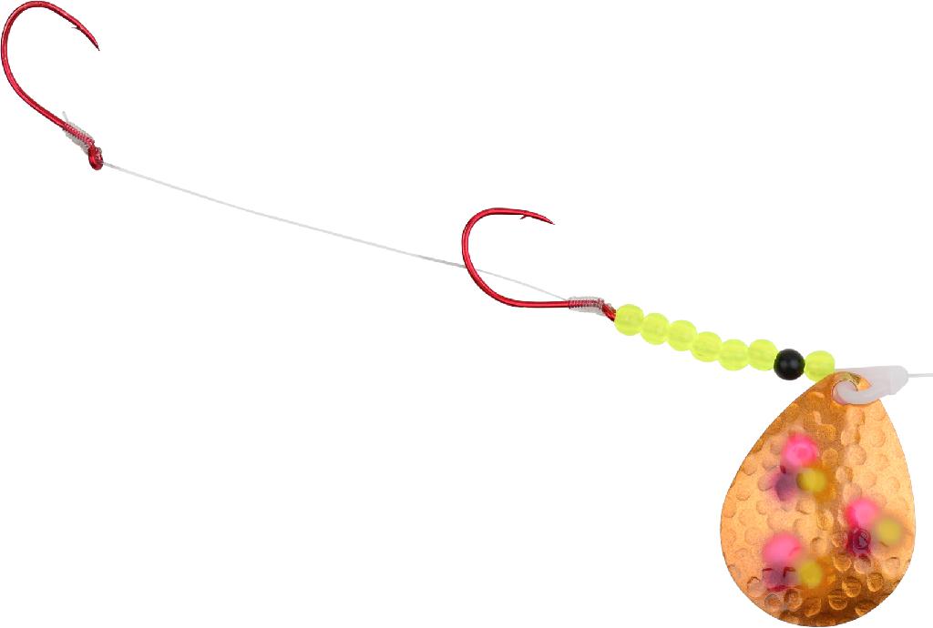 HILD #5HAMMERTIME WALLEYE SPIN CONFUSION (Flo-Pink Back) - Gunarama