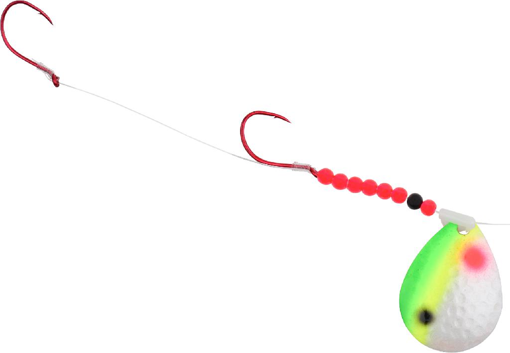 HILD #5HAMMERTIME WALLEYE SPIN YELLOW TL (Copper Back)