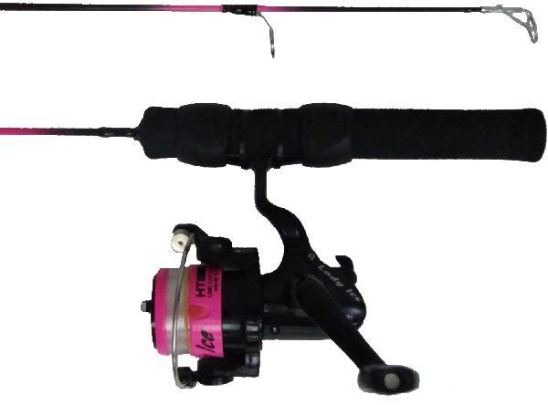 HT ENT LADY ICE 25' LT ACT.COMBO W/LINE (COMBO COMES LI-101 1BB REEL)