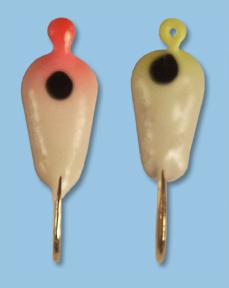 HT ENT #6  LUNAR LURE (3) GLO OR/CHA/WHT