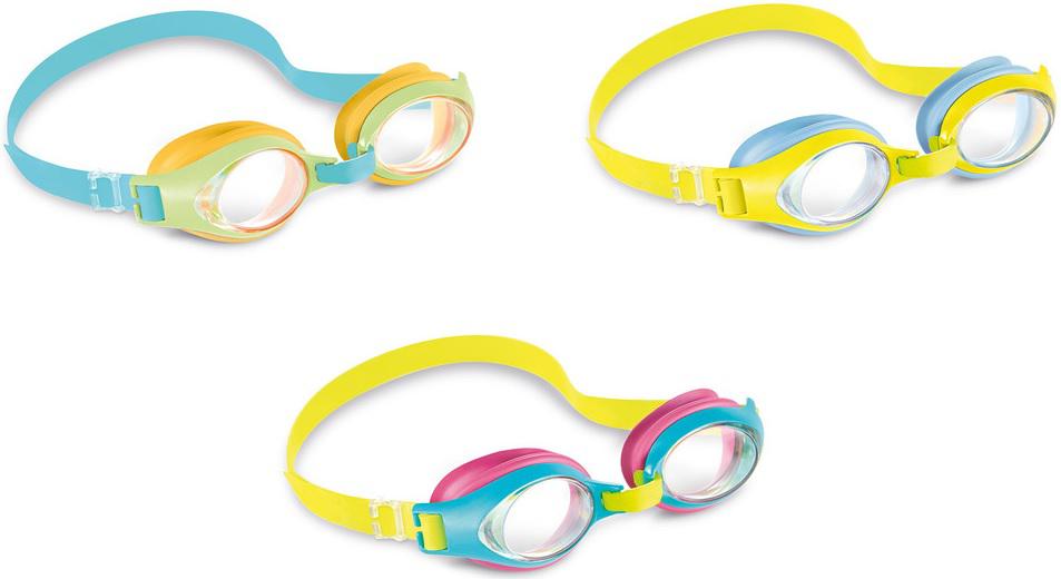 INTEX JUNIOR KIDS SWIM GOGGLES (AGE 3-8) ASSORTED COLORS