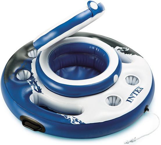 INTEX MEGA CHILL FLOATING COOLER 35' BLUE GRAPHICS