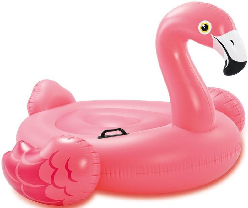 INTEX PINK FLAMINGO RIDE-ON 56'X54'X38' TWO HANDLES