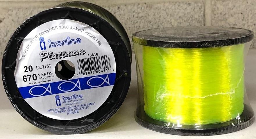 IZOR 30#PLATINUM LINE 1/4#SPL 450yd YLW