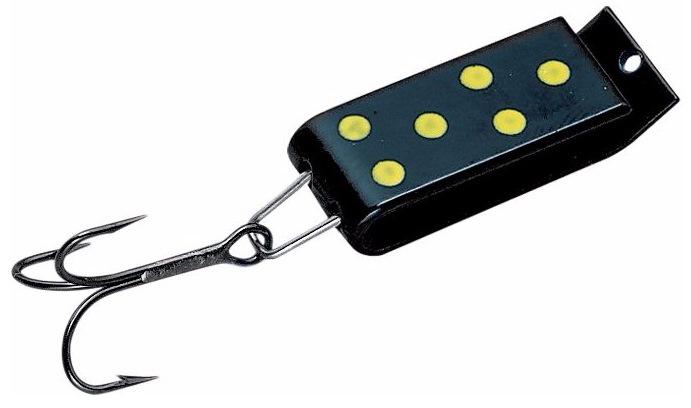 JAKES SPIN-A-LURE 2/3 BLACK/YEL-DOT