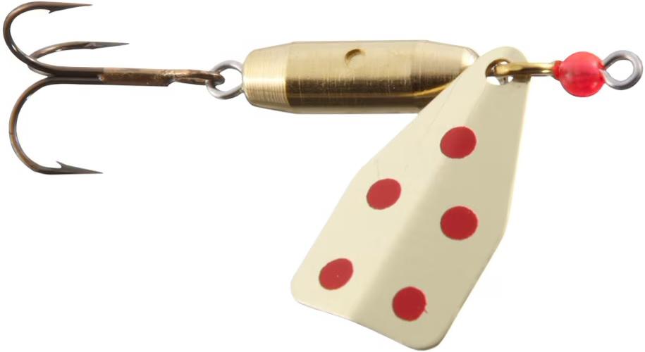 JAKES STREAM-A-LURE 1/6 BRASS/RED-DOT