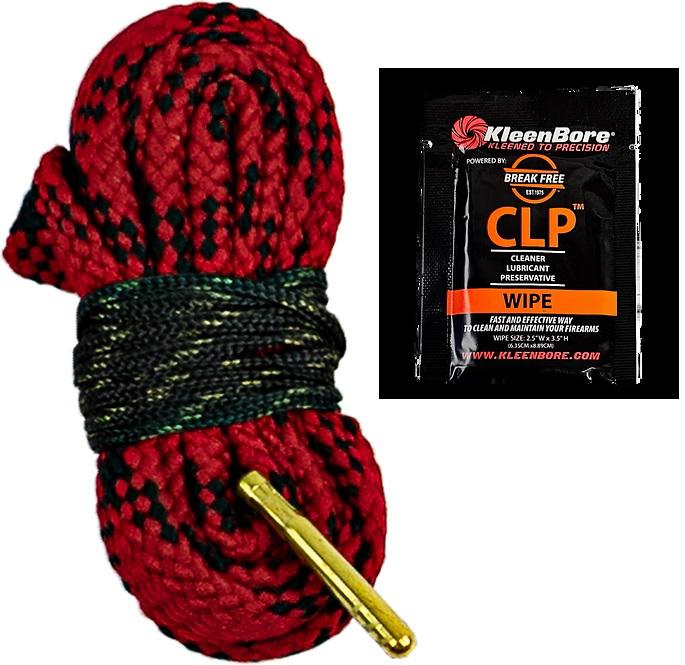 KleenBore RC-338 Rifle Pull Through Cleaner with BreakFree CLP Wipe Cloth