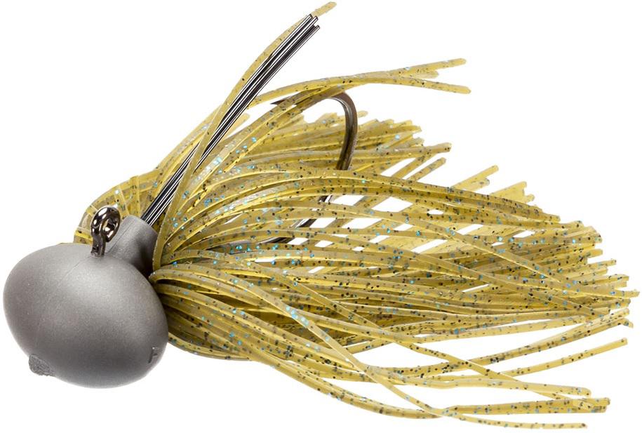 KEITECH TUNGSTEN M2 FOOTBALL JIG 3/8OZ GREEN PUMPKIN/BLUE