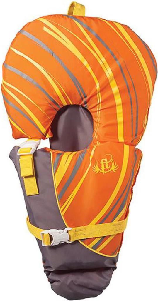 Full Throttle Infant Vest - Orange Grey, 7.85 lbs.