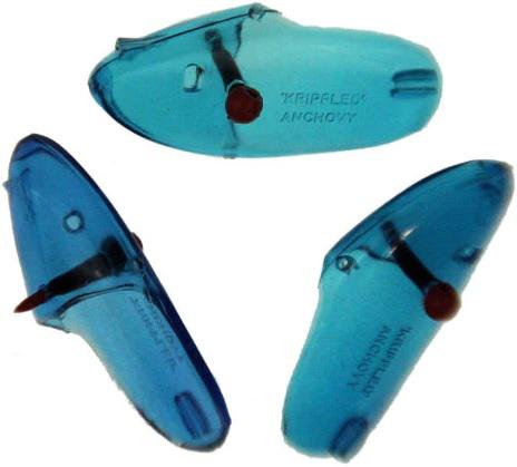 KRIP ANCHOVY PLASTIC HEADS (3)  BLUE