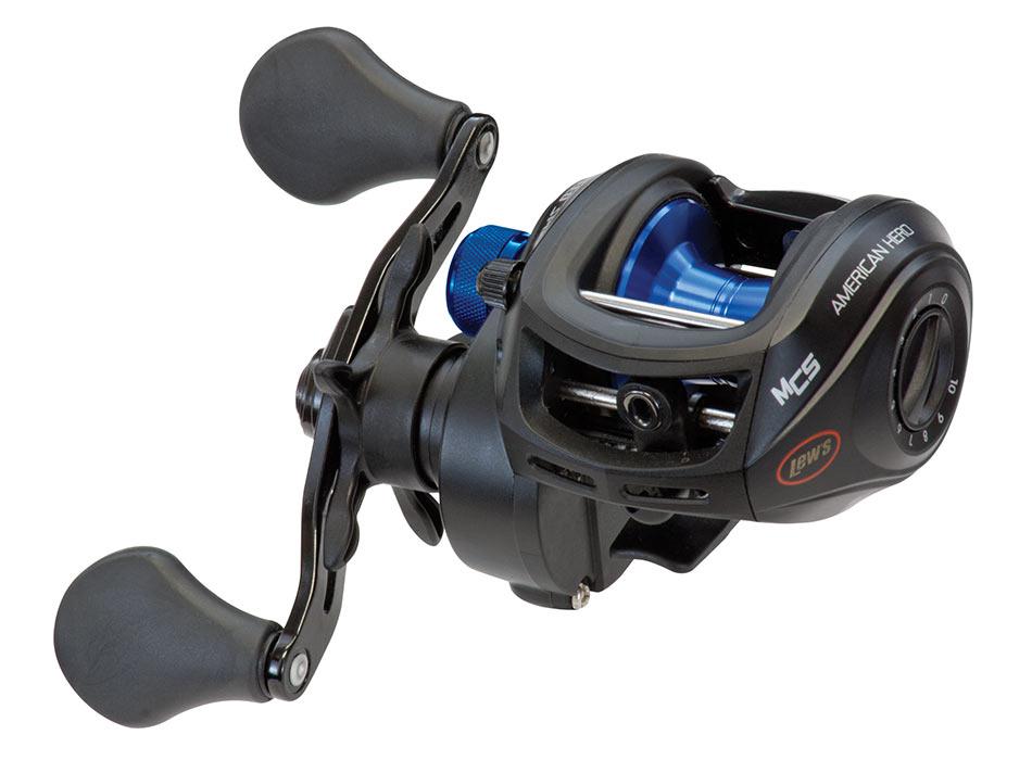 LEWS AMER.HERO BAITCAST REEL 120/12 LH (7.5:1 Gear Ratio-5BB Reel Wt 7.2oz)