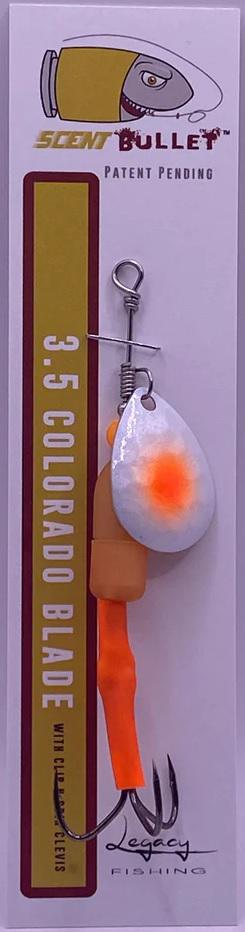 LGCY SCENT BULLET SPINNER ORG FISH EYE