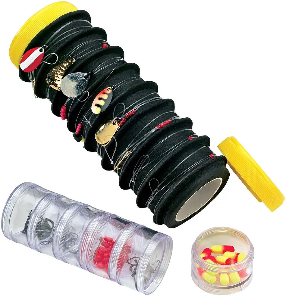LINDY RIGGER X-TREME LEADER HOLDER Includes 6 waterproof containers inside