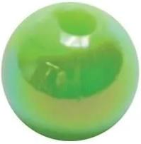LINDY 6MM ROUND BEADS(100) GREEN PEARL