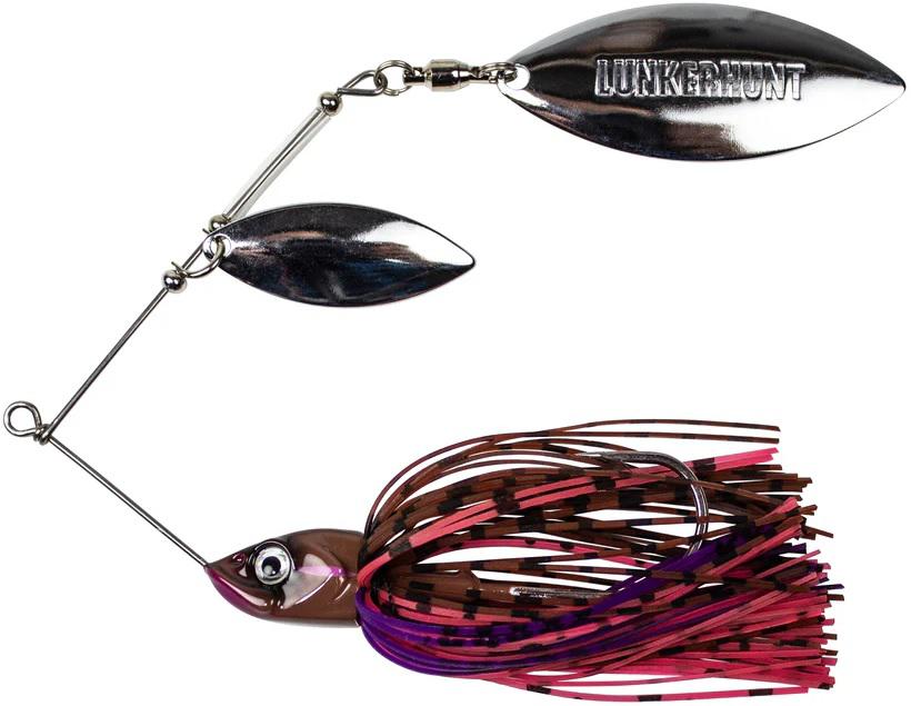 LUNKERHUNT IMPACT IGNITE 1/2OZ SPINNERBT MOSS (DOUBLE WILLOW LEAF)