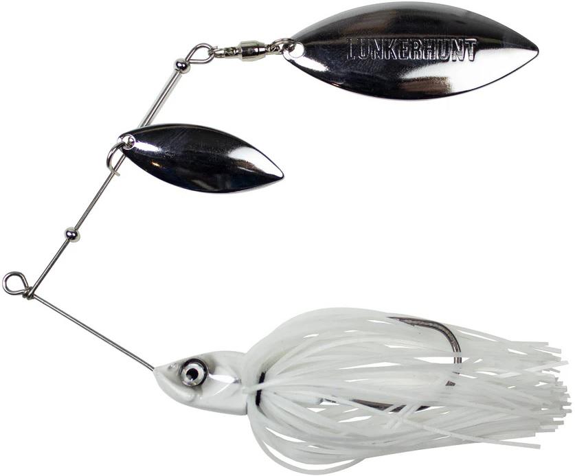 LUNKERHUNT IMPACT IGNITE 1/2OZ SPINNERBT GHOST (DOUBLE WILLOW LEAF)
