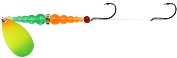 MACK'S #6 DBL WHAMMY  RBOW/FL.GRN/FL.OR