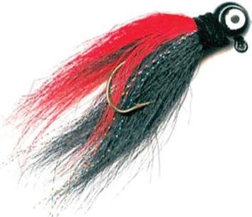 MACK'S 3/8 HAIR JIG  BLACK/RED