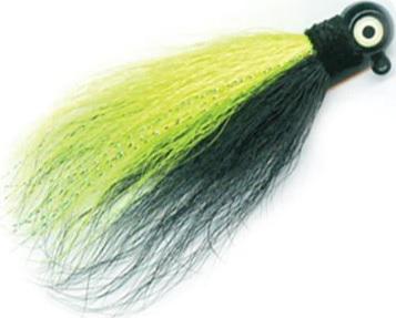 MACK'S 3/8 HAIR JIG  BLACK/CHARTREUSE