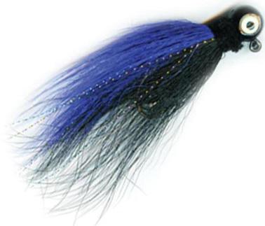 MACK'S 1/4 HAIR JIG  BLACK/PURPLE