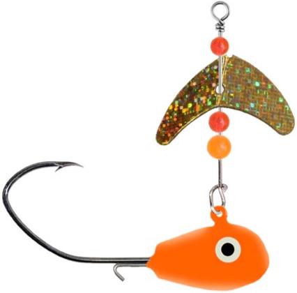 MACKS 3/8OZ SMILE BLD SD JIG GLD SPARKLE 1.1' BLADE 3/0 DEEP V HOOK