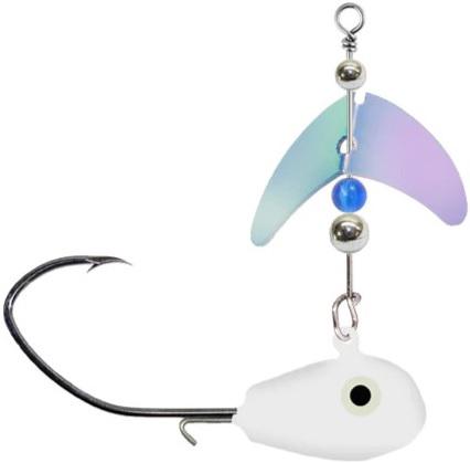 MACKS 3/8OZ SMILE BLD SD JIG UV GLO BRST 1.1' BLADE 3/0 DEEP V HOOK