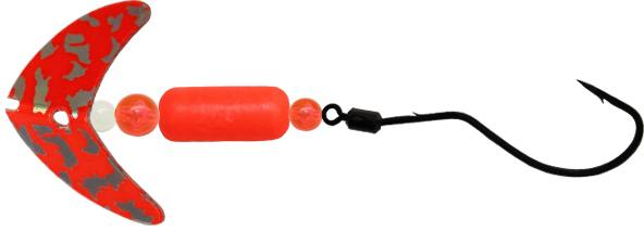 MACKS SPINDRIFT WALLEYE RIG RED-SIL/RED