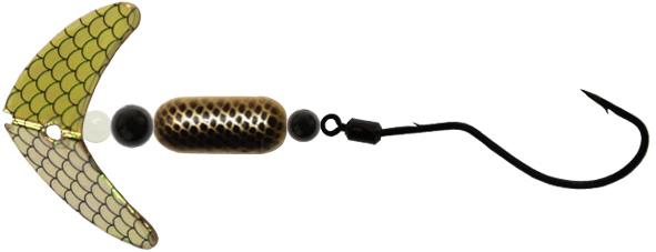 MACKS SPINDRIFT WALLEYE RIG GOLD/BLACK