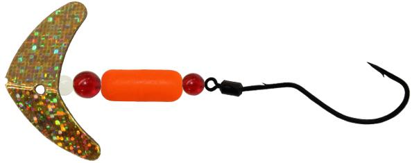 MACKS SPINDRIFT WALLEYE RIG GOLD SPK/RED - Gunarama