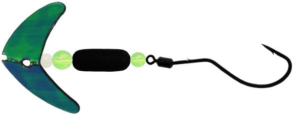 MACKS SPINDRIFT WALLEYE RIG M.OIL/BLACK (MOTOR OIL MIRROR BLADE)